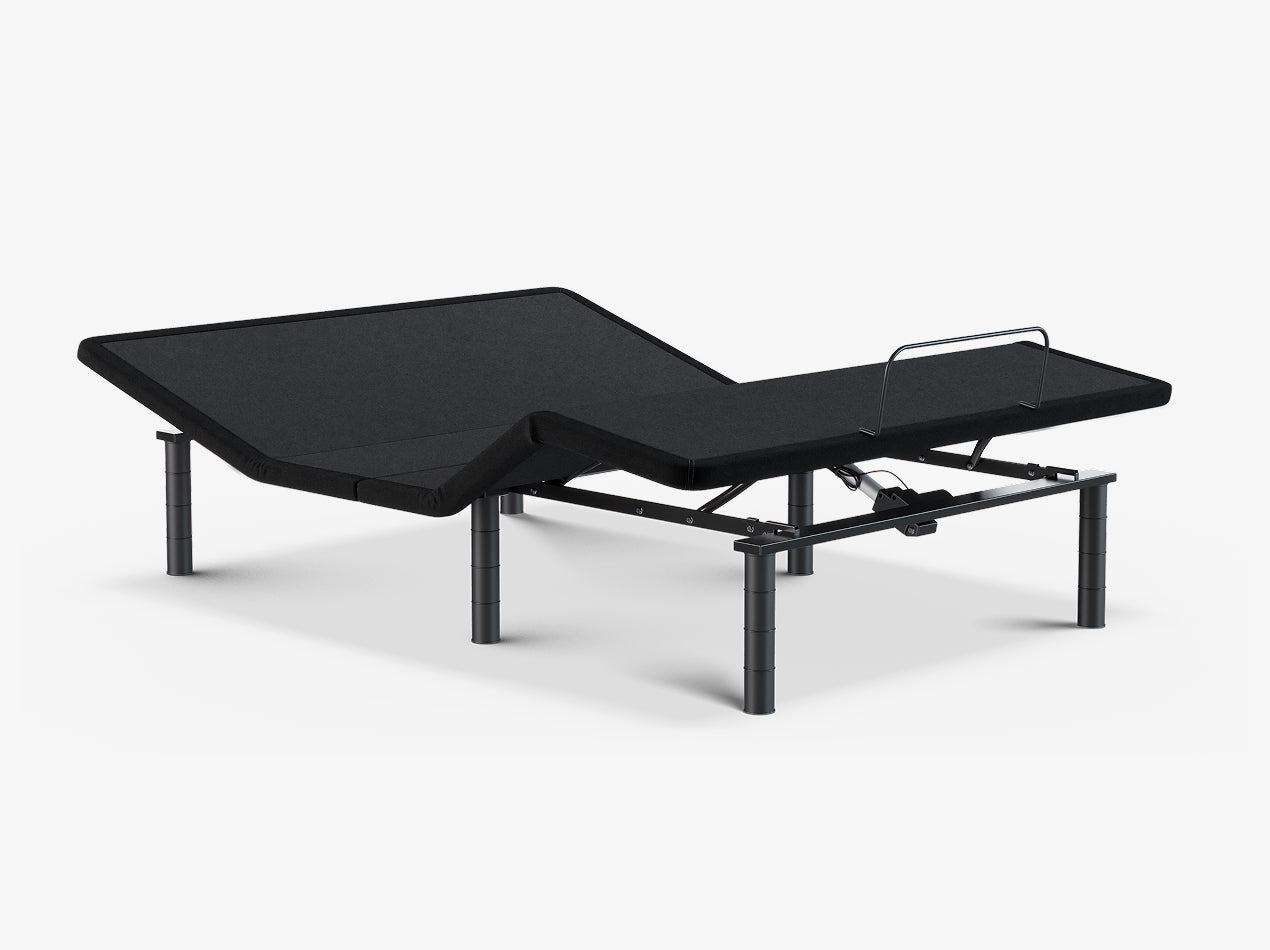 Ascension® Luxe Adjustable Power Base shown in a zero gravity position with the head and legs elevated on a light gray background.